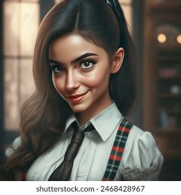 Gorgeous Mischievous Brunette Her Early S Ai Generated Image Shutterstock