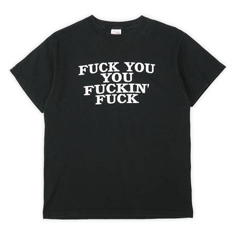 Early 00 s FUCK YOU FUCKIN FUCK プリントTシャツmtp01261101259253VINTAGE ヴィンテージ T SHIRT Tシャツused