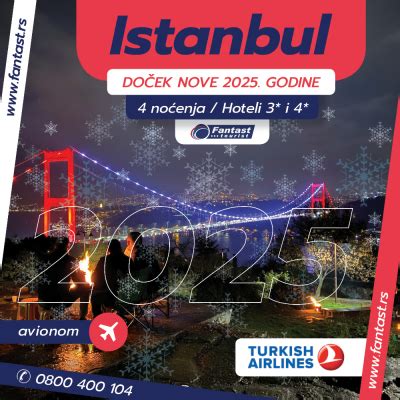 Istanbul doček 2025 avionom Doček Nove godine u Carigradu avionom