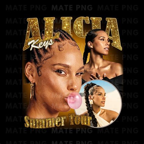 Alicia Keys Summer Tour 2023 T Shirt Design.png Digital 4500x5100 Px. Retro, 90s Vintage ...