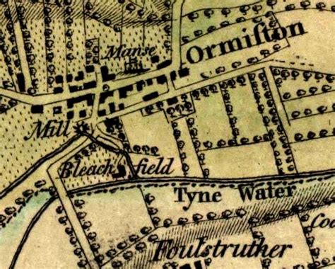 Map of Ormiston surveyed in 1799, History of Ormiston Village, Scotland ...