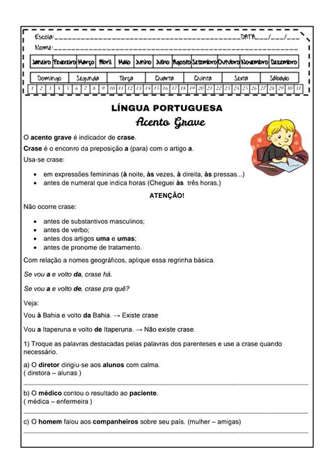 Texto Para Trabalhar Acentuação Gráfica 3 Ano - Texto Para Trabalhar Acentuação Gráfica 3 Ano - BINKEDU