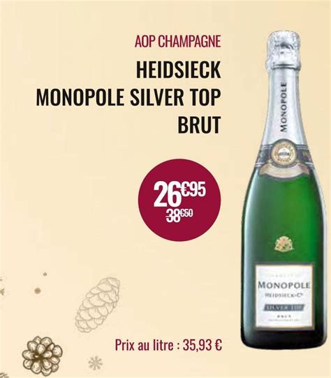 Promo Heidsieck Monopole Aop Champagne Silver Top Brut Chez Nicolas