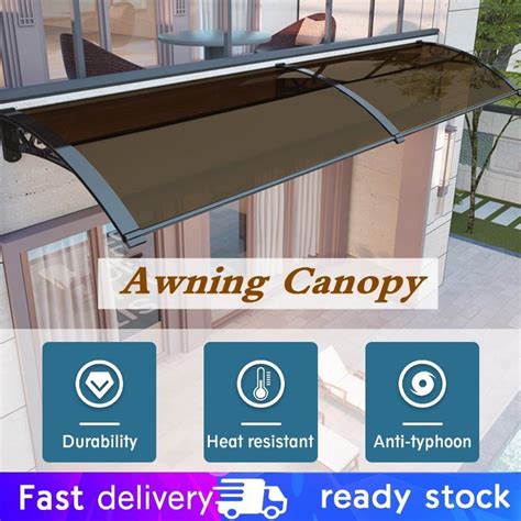 Heavy Duty Awning Canopy With Bracket Waterproof Anti UV Sunshade