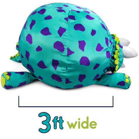 Stuffums Bean Bag Chair and Stuffed Animal Storage – 3-foot Turquoise