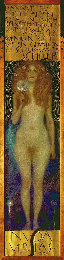 Naked Truth Nuda Veritas Date Painting By Gustav Klimt Pixels