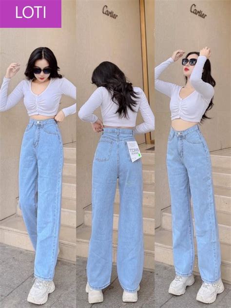 I L A Qu N Jeans Ng R Ng N L Ng Cao Lai Cu N Form D I R Ng M U Xanh Nh T Si U Nh Hot