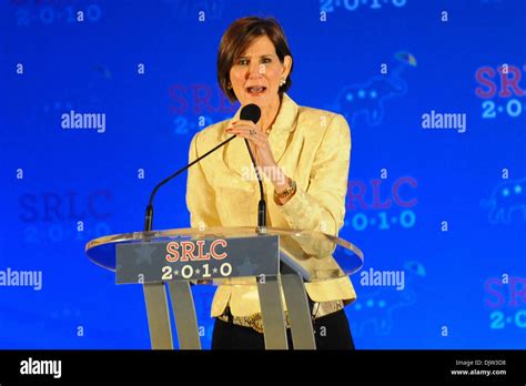 Political consultant, Mary Matalin, addresses the crowd during the ...