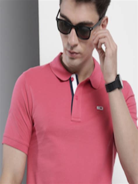 Buy Tommy Hilfiger Men Solid Polo Collar Pure Cotton T Shirt Tshirts