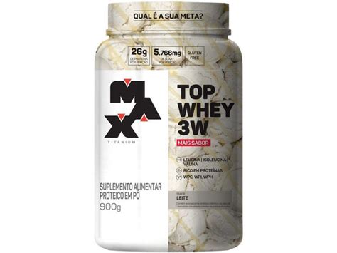 Whey Protein Concentrado Isolado Hidrolisado Max Titanium Top Whey W