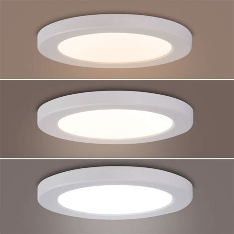 Plafonnier LED rond CCT 18W Diamètre réglable En saillie et