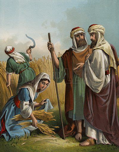 Ruth Gleaning In The Field Of Boaz Stock Image Look And Learn