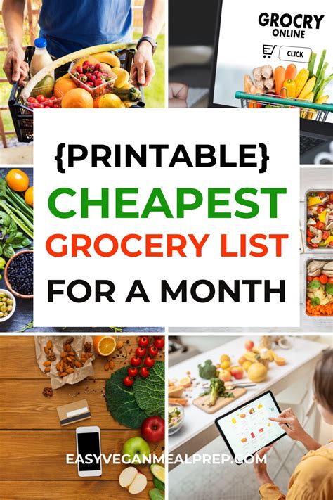 Budget grocery list the best cheapest foods for tight budgets – Artofit