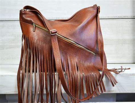 Leather Fringe Bag Leather Fringe Purse Fringed Handbag Etsy