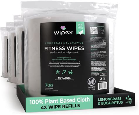 Amazon Wipex Plant Based Gym Wipes Dispenser Refill Count