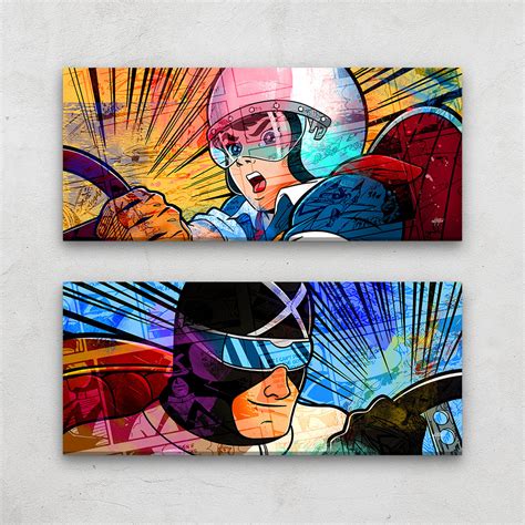 Speed - 2 Piece Wall Art Set: Add Vibrant Colors To Your Walls – Inktuitive