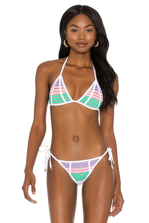 Beach Bunny Hard Summer Bikini Top In Pastel Multi REVOLVE