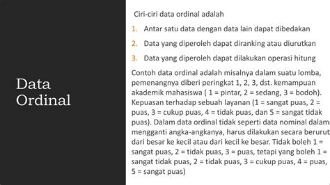 Data Jenis Data Variabel Skala Pengukuran Pptx