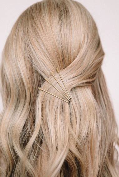 Bobby Pin Looks Blonde Hair Care Hair Styles Hair