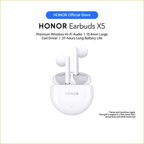 HONOR Earbuds X5 Lightweight and Snug Fit Dual-Device Connection Noise ...