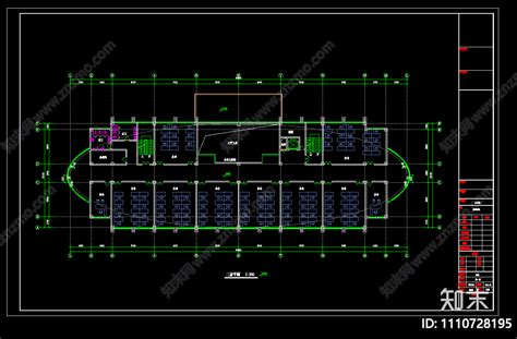 现代风格五层办公楼建筑施工图施工图下载【id1110728195】知末案例馆