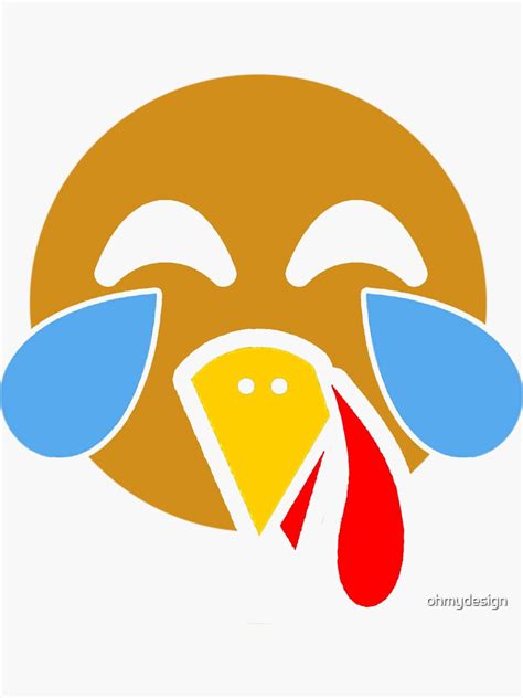 "Turkey Emoji Emoticon " Sticker for Sale by ohmydesign | Redbubble