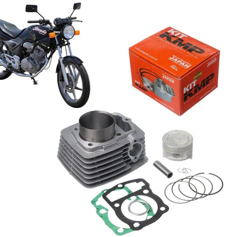 Kit Cilindro Completo Pistão Anéis e Junta Kit A KMP Honda Cbx 200