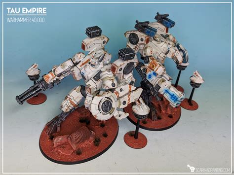 Scarhandpainting 2304 40k Tau XV104 Riptide Battlesuit 2