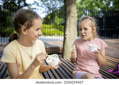 Portrait Two Cute Blonde Girls They Stock Photo Shutterstock