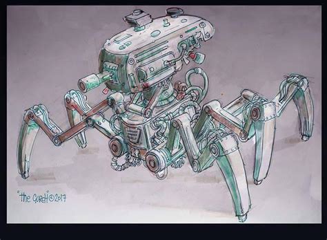 Spider Mech concept art by VonKreep1313 on DeviantArt