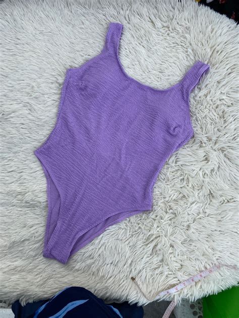 Purple One Piece Bikini Women S Fashion Swimwear Bikinis Swimsuits On Carousell