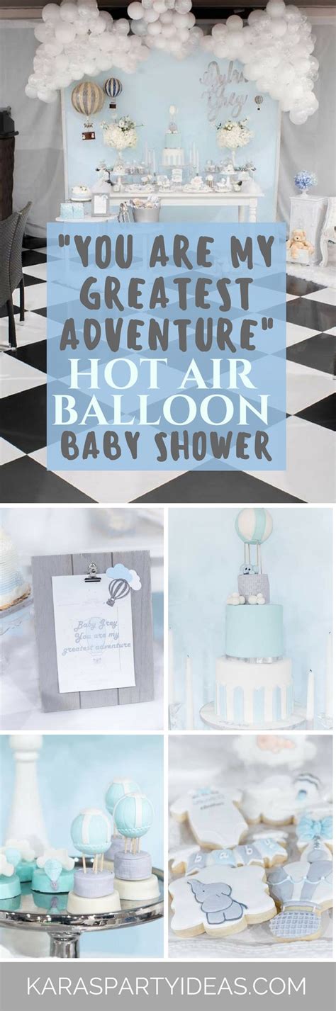 Hot Air Balloon Baby Shower Ideas Kara S Party Ideas
