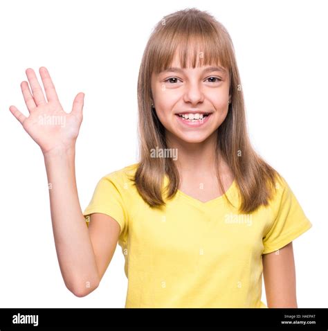 Emotional Portrait Of Girl Stock Photo Alamy