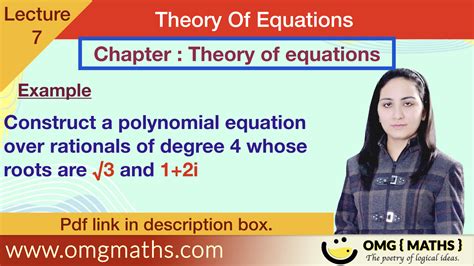 Theory Of Equations OMG Maths