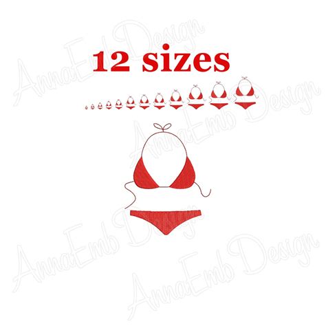 Swimsuit Bikini Embroidery Design Swimsuit Mini Machine Embroidery Swimsuit Design Swimsuit