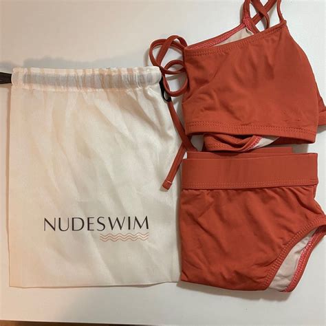 Piece Orange Bikini Women S Fashion Swimwear Bikinis Swimsuits On Carousell