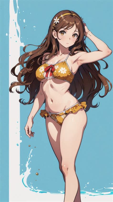 MEGA Waifu Bikini Swimsuits AI Collection 1 560 Cute Anime Girls Beachwear Kawaii Manga