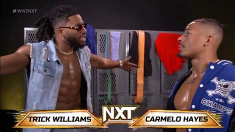 Trick Williams Habla Con Carmelo Hayes Sobre Ilja Dragunov En Backstage