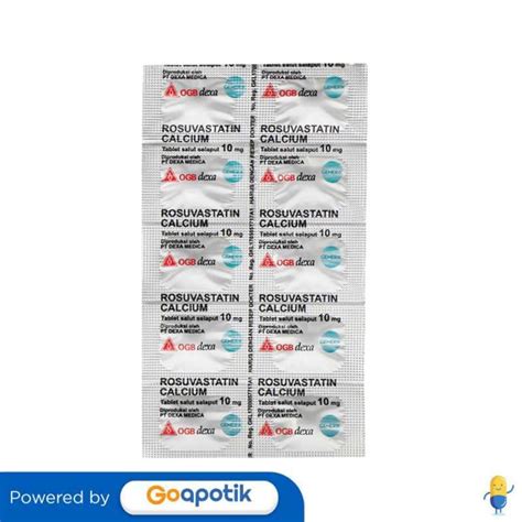 Jual Rosuvastatin Calcium Ogb Dexa Medica Mg Strip Tablet Di