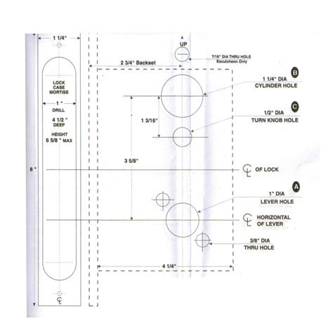 Taco Ml Series Entry Atrium Mortise Lock With Thumb Turn Lever Dl