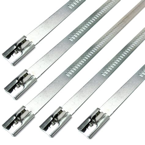 Buy 10 pack Secure 14" long Stainless Steel Positive Locking Zip Ties