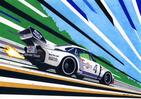 Martini Porsche 935 By Klem Motorsport Art Auto Racing Art Art Cars