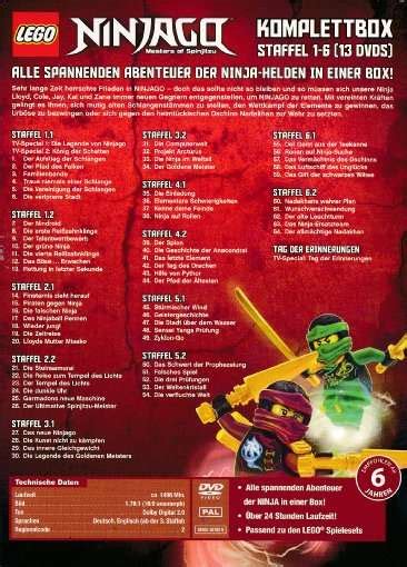 LEGO Ninjago Staffel 1 6 Komplettbox 13 DVDs Jpc