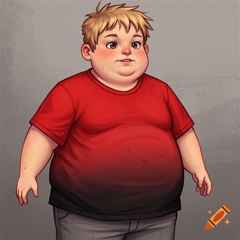 Dirty Blonde Th Grade Kid Wearing A Red And Black Shirt And Grey Pants On Craiyon