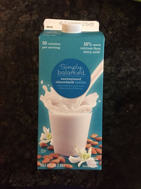 Simply Balanced Unsweetened Vanilla Almond Milk Reviews Abillion