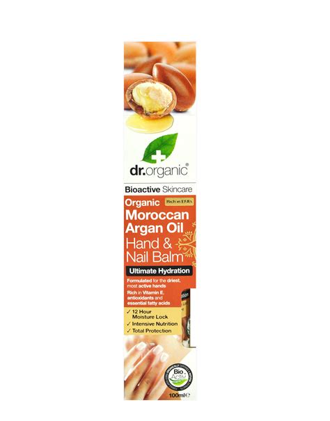 Organic Moroccan Argan Oil Hand Nail Balm By DR ORGANIC 100ml