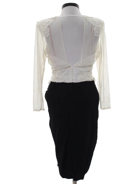 Vintage Eletra Casadei Eighties Cocktail Dress: Late 80s or Early 90s