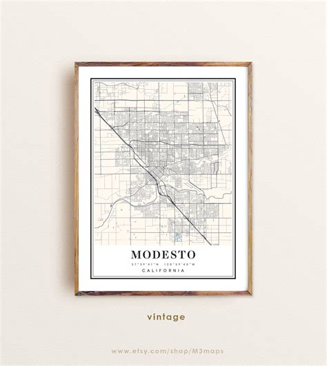 Modesto City Map