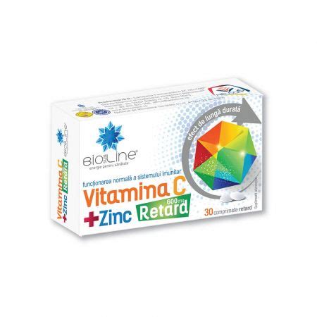 Vitamina C Cu Zinc Retard Mg Comprimate Helcor Farmacia Tei