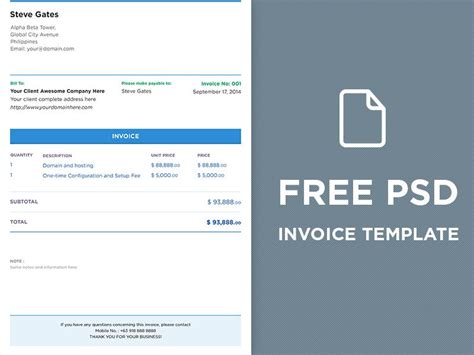 Free Indesign Invoice Template Database